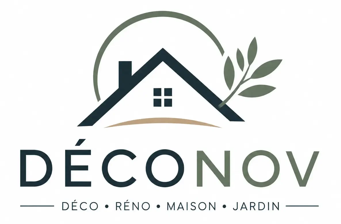 Logo officiel Deconov, blog dédié à la décoration, rénovation, maison, jardin, aménagement intérieur et inspiration habitat.