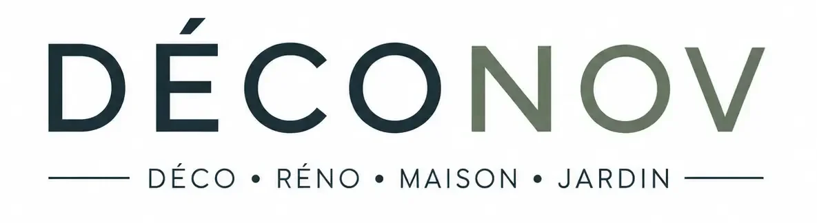 Logo officiel Deconov, blog dédié à la décoration, rénovation, maison, jardin, aménagement intérieur et inspiration habitat.