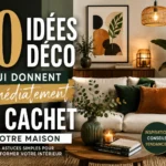 Salon chaleureux avec idées déco pour donner du cachet à une maison