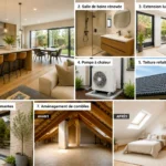 Sept rénovations qui augmentent la valeur d’un bien immobilier, de la cuisine aux combles aménagés, avec des exemples concrets.