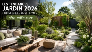 Découvrez les tendances jardin 2026 : aménagements modernes, mobilier design, éclairage extérieur et jardins durables pour sublimer vos extérieurs.