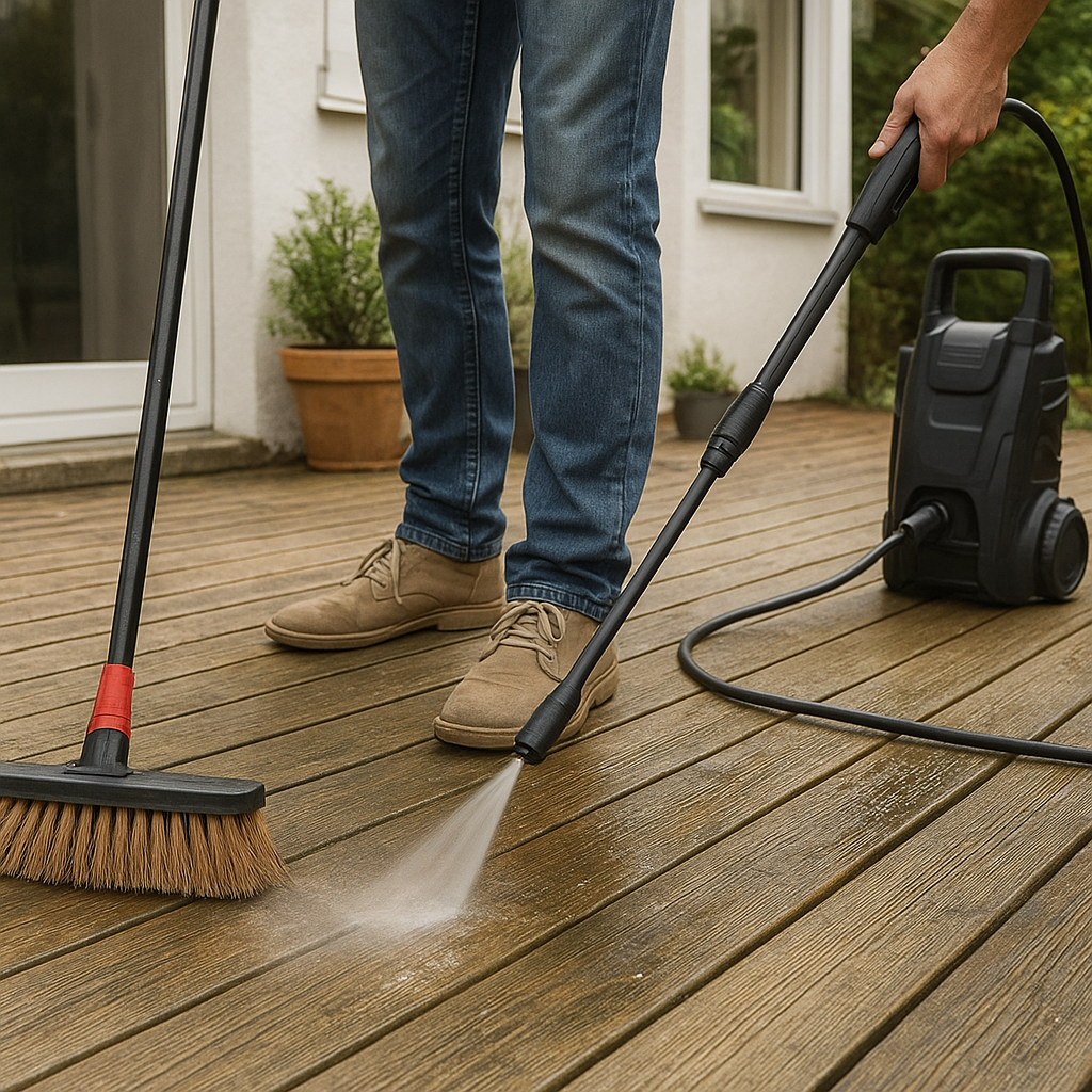 Entretien d’une terrasse en bois ou composite