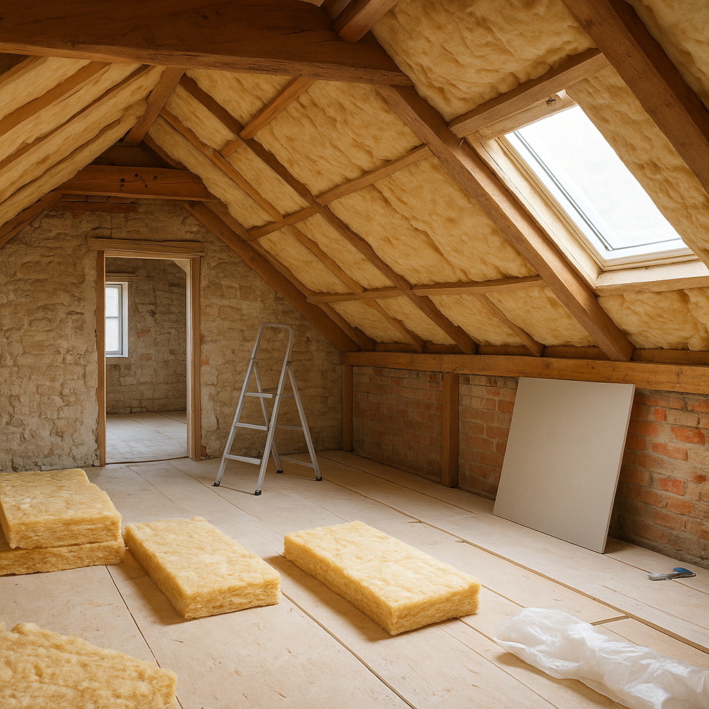 Travaux d’isolation des combles dans une rénovation énergétique maison