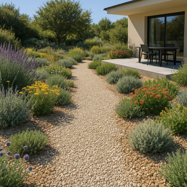 Jardin sans arrosage : peut-on vraiment créer un extérieur qui survit tout l’été sans eau ?
